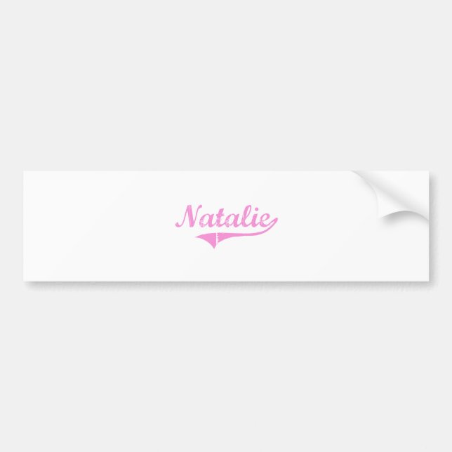 Natalie klassischer Art-Name Autoaufkleber (Vorne)