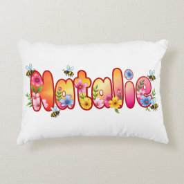 Natalie - Personalized Bee Pillow Dekokissen