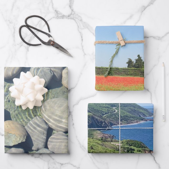 Natally Wrapping Paper Sheets Geschenkpapier Set (Vorderseite)