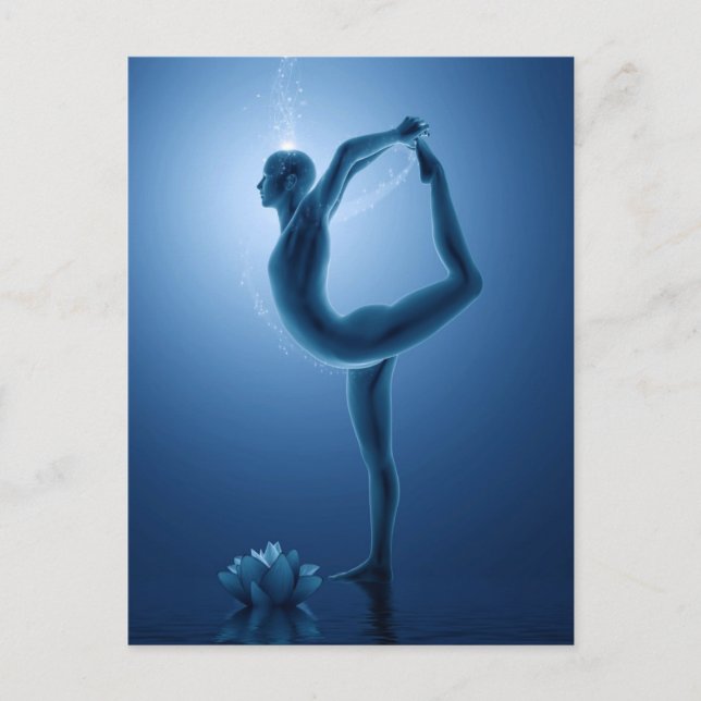 Natarajasana - Reihe Yoga Postkarte (Vorderseite)