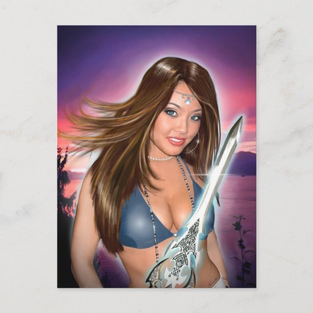 Natasha Portrait Postkarte (Vorderseite)