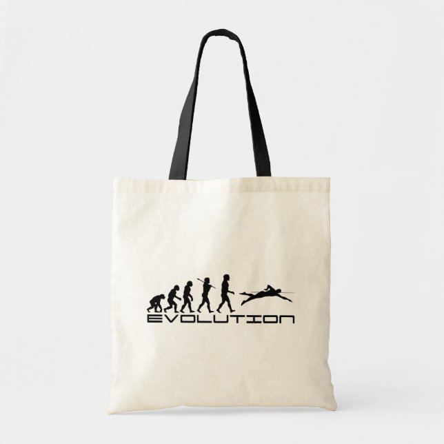Natation Swimmer Sport Evolution Art Sac fourre-to (Devant)