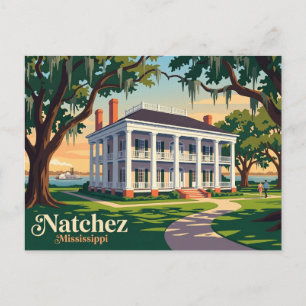 Natchez Mississippi Postkarte