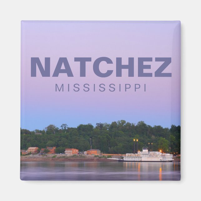 Natchez, Mississippi-Souvenirmagnet Magnet (Vorne)