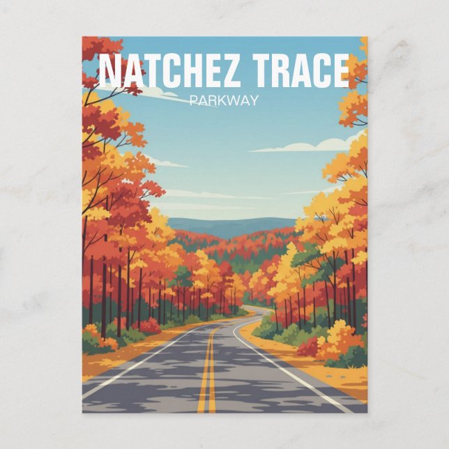 Natchez Trace Parkway Postkarte (Vorderseite)
