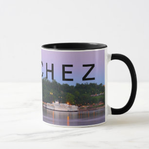 NATCHEZ ~ unter dem Hügelriverboat-Sonnenuntergan Tasse