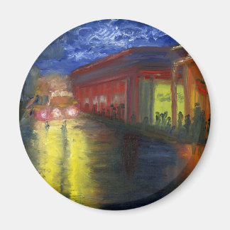 Natchitoches, Louisiana bei Nacht Magnet