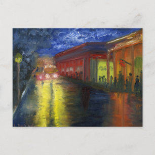 Natchitoches, Louisiana bei Nacht Postkarte