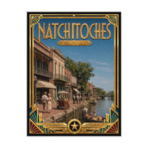 Natchitoches Louisiana Vintage Art Deco Golden Age