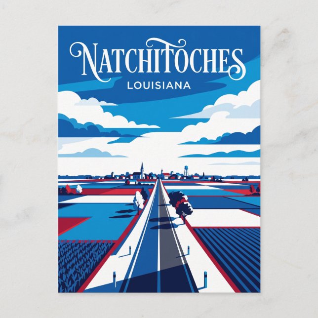 Natchitoches USA Postkarte (Vorderseite)