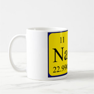 Nate Namen-Tasse periodischer Tabelle Kaffeetasse