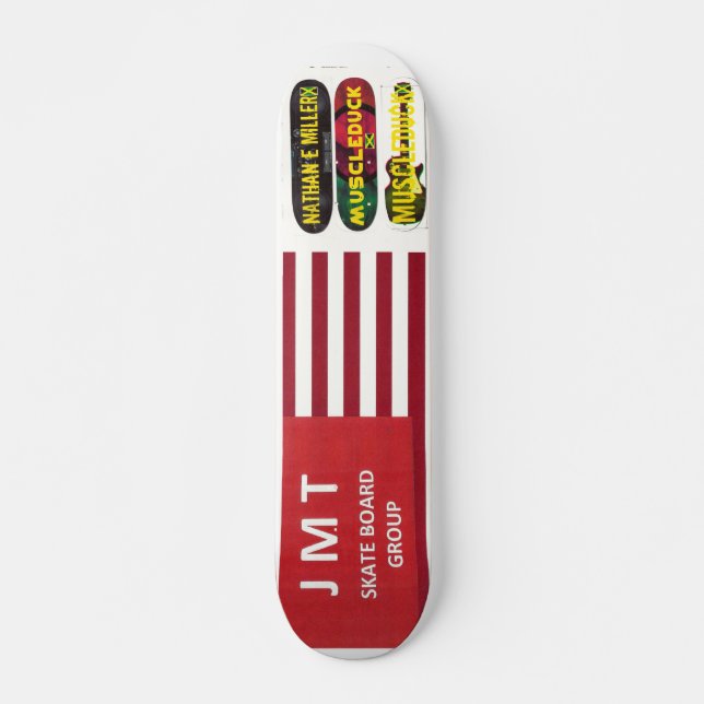 NATHAN E MILLER MUSCLEDUCK Skateboard, 7¾ Zoll Dec Skateboard (Vorne)
