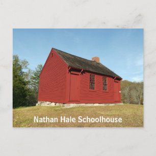Nathan Hale Schoolhouse (East Haddam) Postkarte