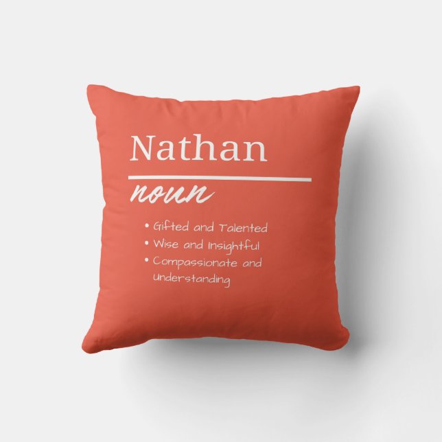 Nathan, Junge - Definition Kissen (Rückseite)