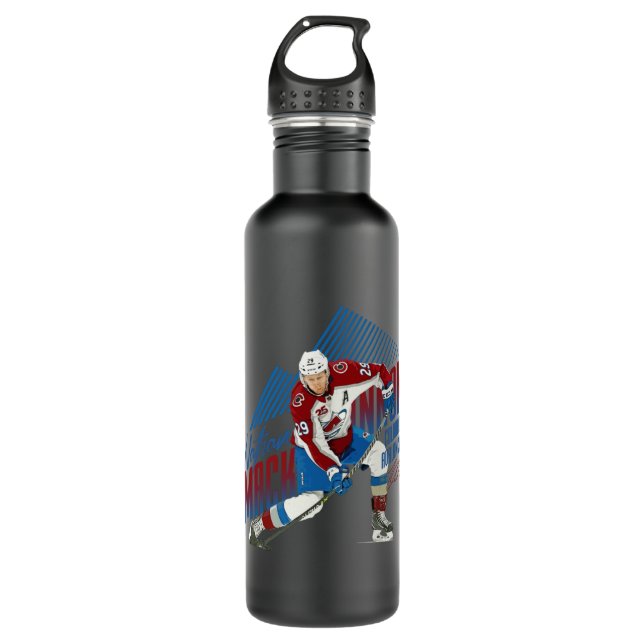 Nathan MacKinnon Edelstahlflasche (Vorderseite)