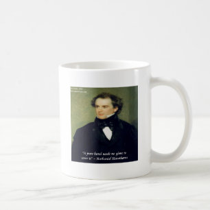 "Nathaniel Hawthorne 'Reine Hände'" Weisheitszitat Kaffeetasse