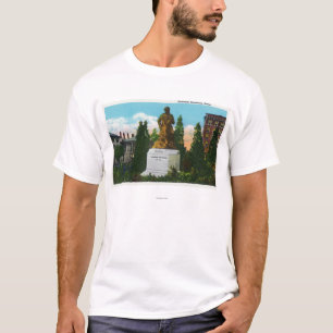 Nathaniel Hawthorne Statue-Ansicht T-Shirt