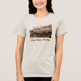 Nathan's berühmte Hot Dogs Ladys' Tri-Blend Shirt