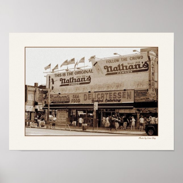 Nathan's Famous Hot Dogs Poster (Vorne)
