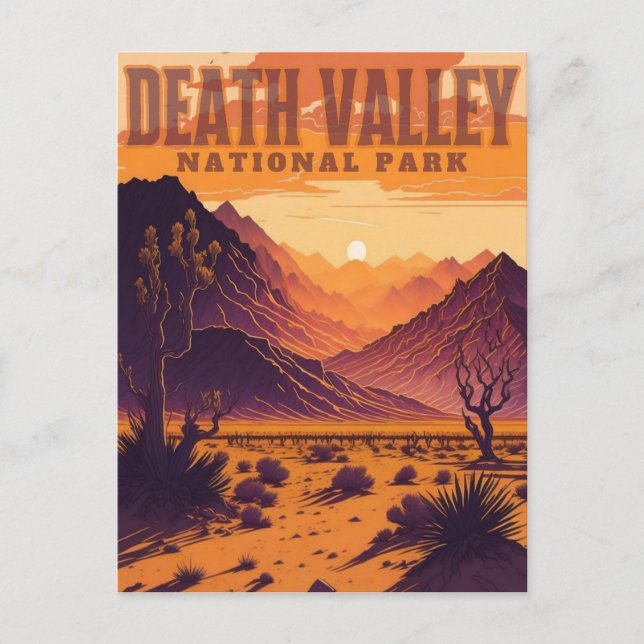Natinonaler Park Death Valley Postkarte (Vorderseite)