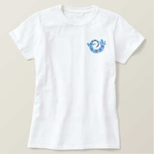 National American Spinning Lizard Design 2 Besticktes T-Shirt