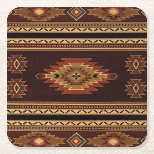 National American United Weavers Rechteckiger Pappuntersetzer (Vorderseite)