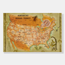 National Amerikanische Ureinwohner Tribes Map