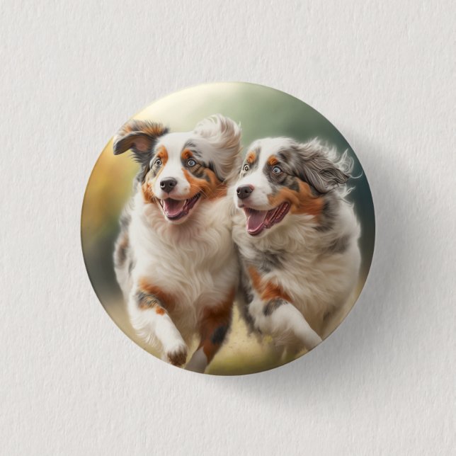 National Australian Shepherd Day, Aussie Dog Button (Vorderseite)