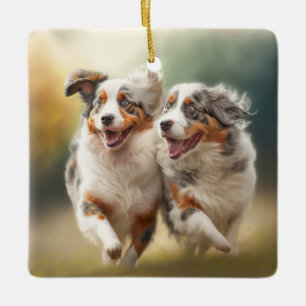 National Australian Shepherd Day, Aussie Dog Keramikornament