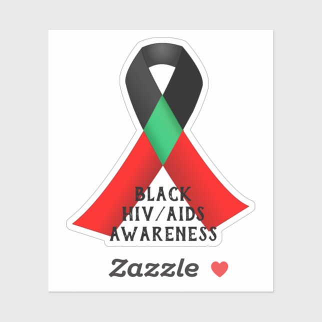 National Black HIV/AIDS Awareness Day Aufkleber (Blatt)