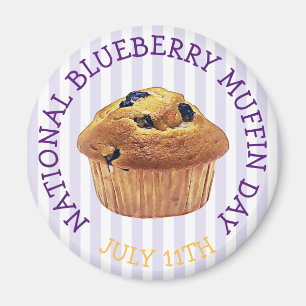 National Blueberry Muffin Day Juwelier Magnet