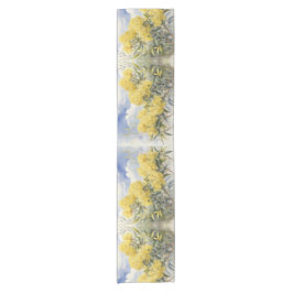 National Blume Australia Golden Wattle | Kurzer Tischläufer