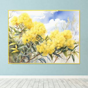 National Blume Australia Golden Wattle Leinwanddruck