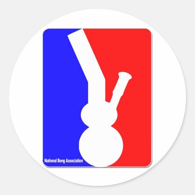 National Bong Association Runder Aufkleber (Vorderseite)