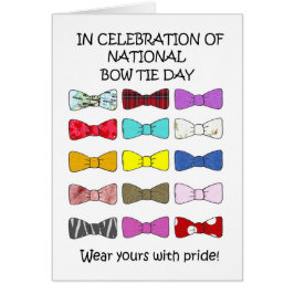 National Bow Krawatte Day August 28.