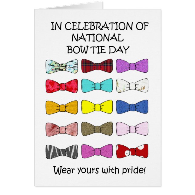 National Bow Krawatte Day August 28. (Vorne)