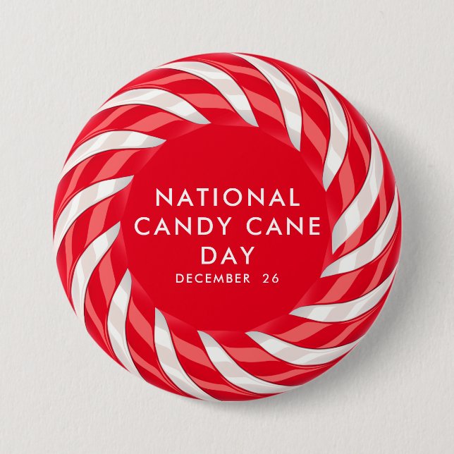 National Candy Cane Day Button (Vorderseite)