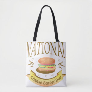 National Chee Burger Day Sign Tote Bag Tasche