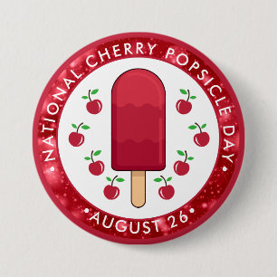 National Cherry Popsicle Day Button