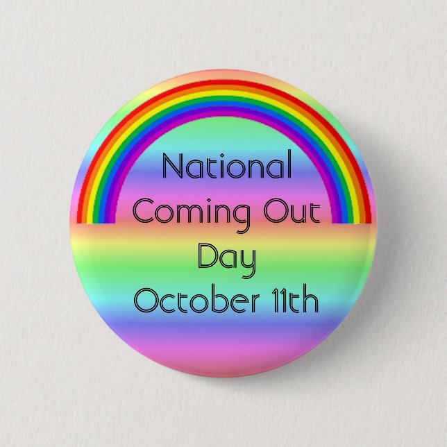 National Coming Out Day 11. Oktober Button (Vorderseite)