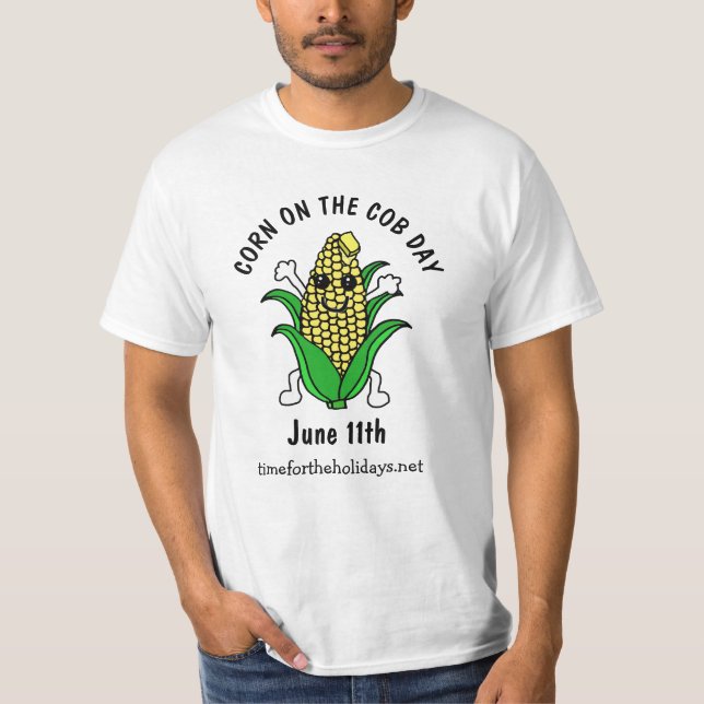 National Corn am Cob Day 11. Juni T - Shirt (Vorderseite)