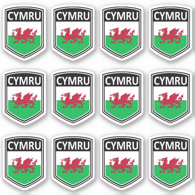 National - Cymru Aufkleber (Vorderseite)