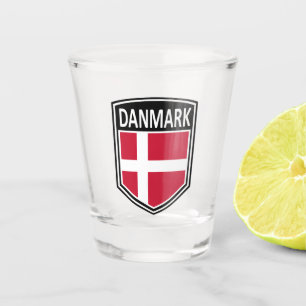 National - Danmark Schnapsglas