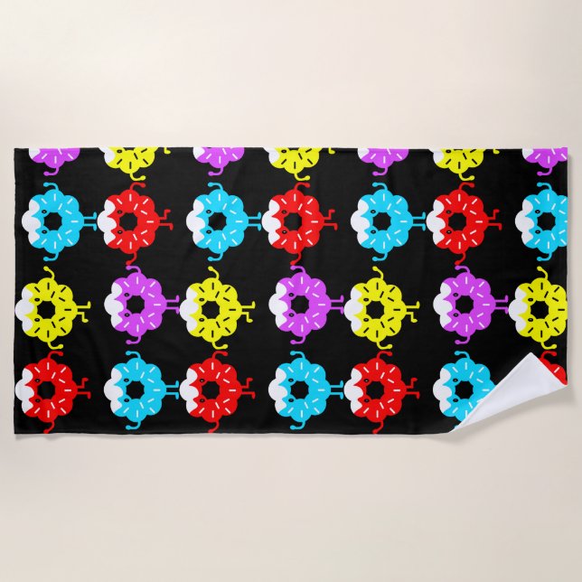 National Donut Day DoughSchalnüsse Strandtuch (Vorderseite)