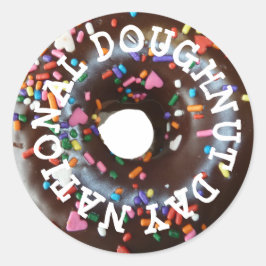 National Doughnut Day Stickers Chocolate