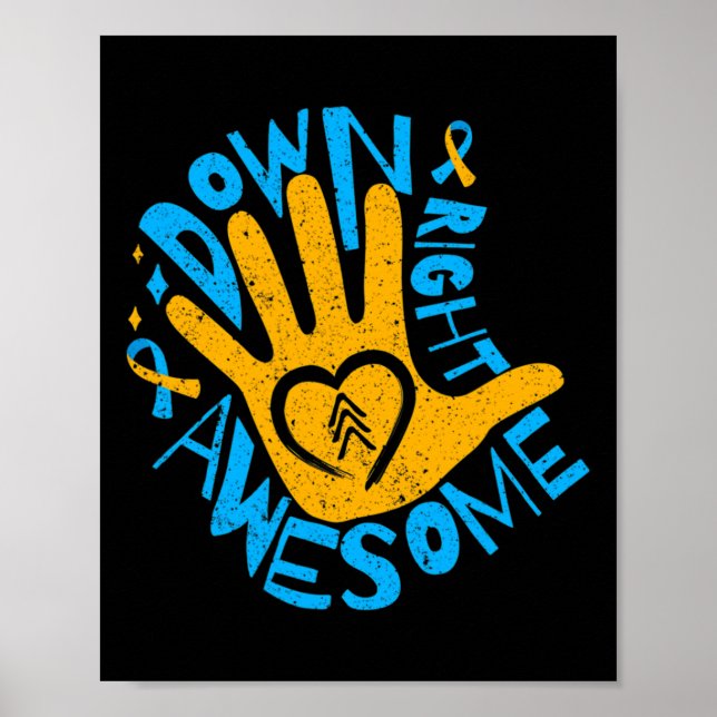 National-Down-Syndrom-Sensibilisierungsmonat recht Poster (Vorne)