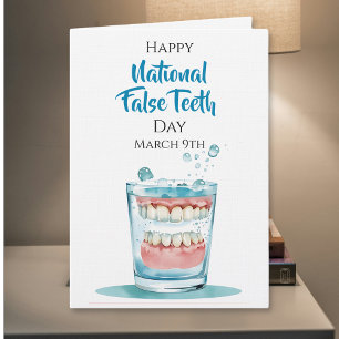 National False Teeth Day   9. März Karte