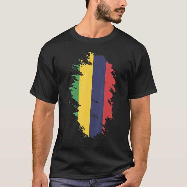 National Flag of Mauritius souvenir  for men women T-Shirt (Vorderseite)