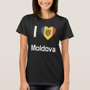 National Flag of Moldova souvenir for men women 4 T-Shirt