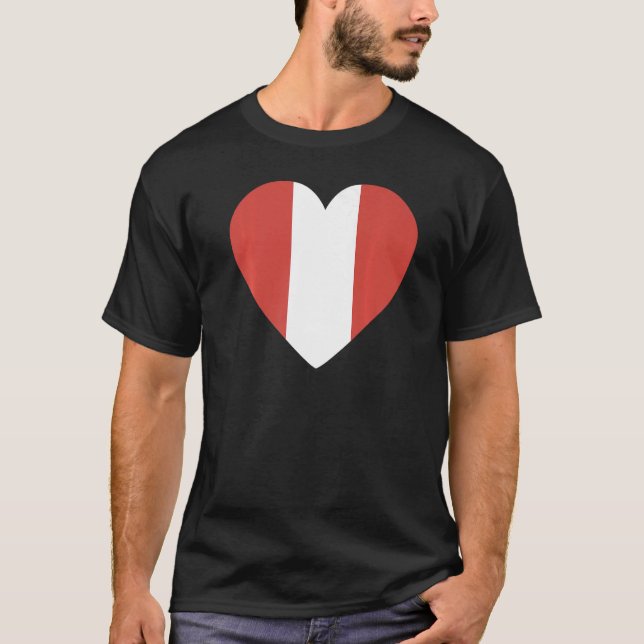 National Flag of Peru souvenir  for men women  2 T-Shirt (Vorderseite)